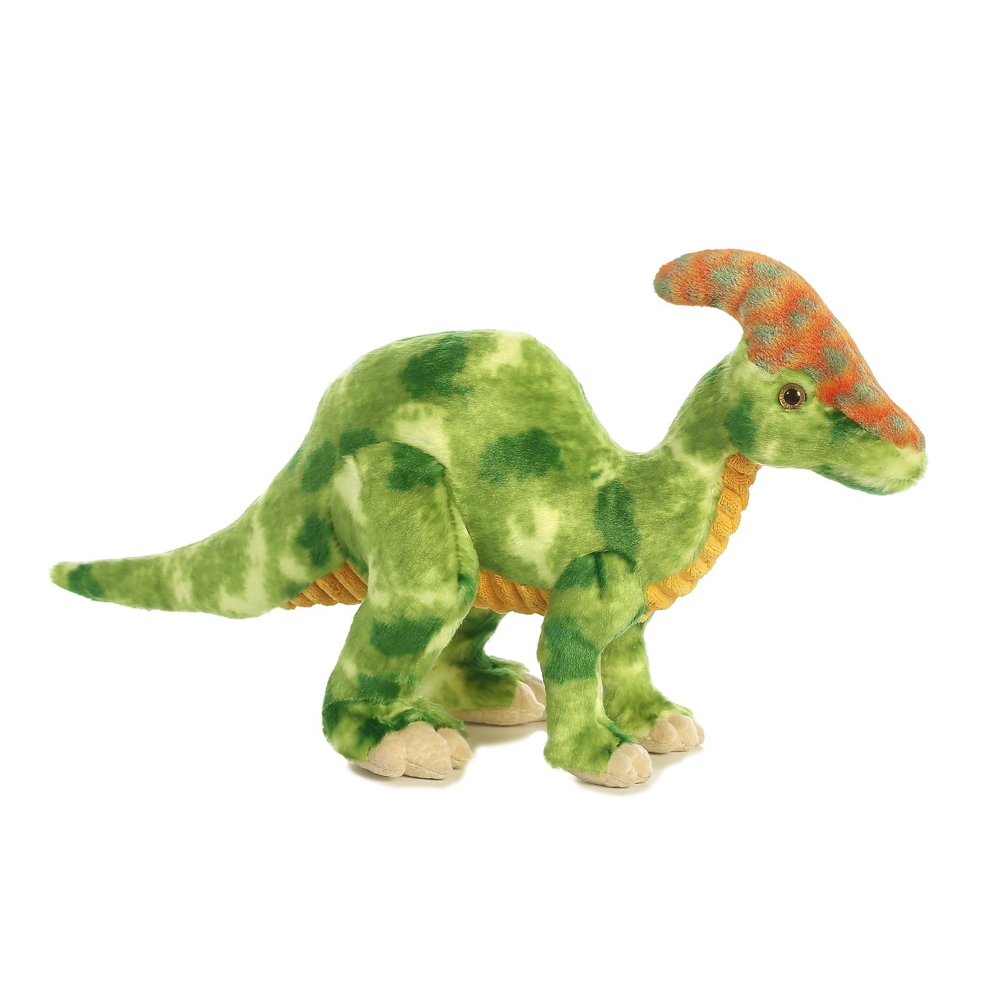 Aurora® Ferocious Dinos & Dragons Parasaurolophus Stuffed Animal - Prehistoric Fun - Cuddly Companions - Green 16 Inches
