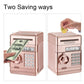 Adevena Electronic Piggy Bank, Mini Atm Password Money Bank Cash Coins Saving Box For Kids, Cartoon Safe Bank Box Perfect Toy Gifts For Boys Girls (Rose Gold)