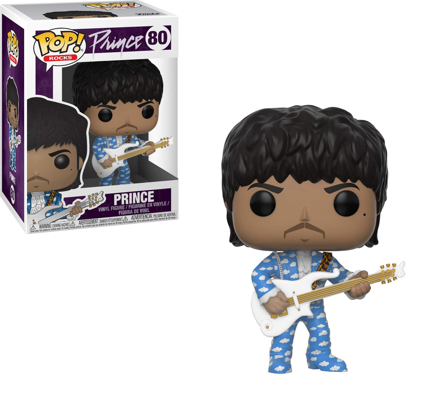 Funko Pop Rocks Prince Figure - Multicolor Vinyl, Model 32248, Standard Size, Around The World in A Day Edition