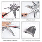 6 Pcs Silver Star Foil Balloons One-Piece 14-Pointed Star Balloons 4D Starburst Cone Mylar Balloons 22Inch Christmas Birthday We