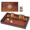 WodGod Shut The Box Game - 12 Wooden Numbers, Math Board Game, Fun for All Ages