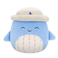 Squishmallows Original 5-Inch Samir Blue Whale Plush - Berry Smoothie, Polyester, Model SQCR06870, Official Jazwares Toy