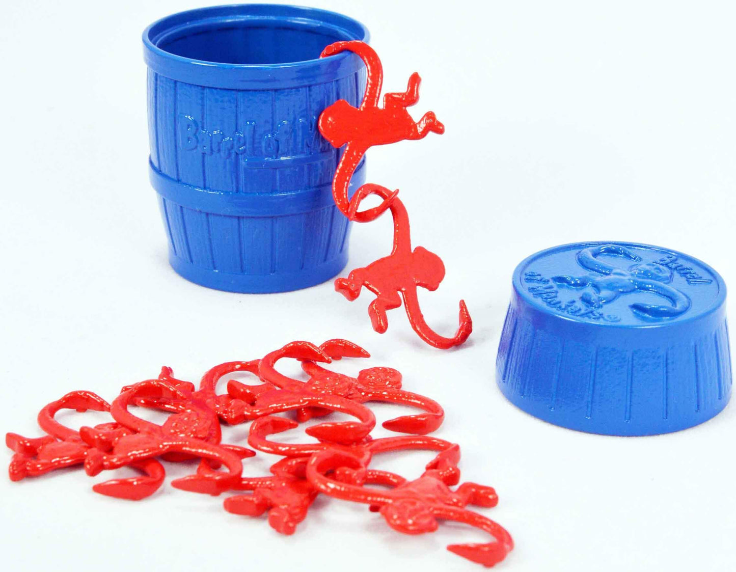 World's Smallest Barrel of Monkeys Toy - Multicolor Plastic Miniature Model 5032