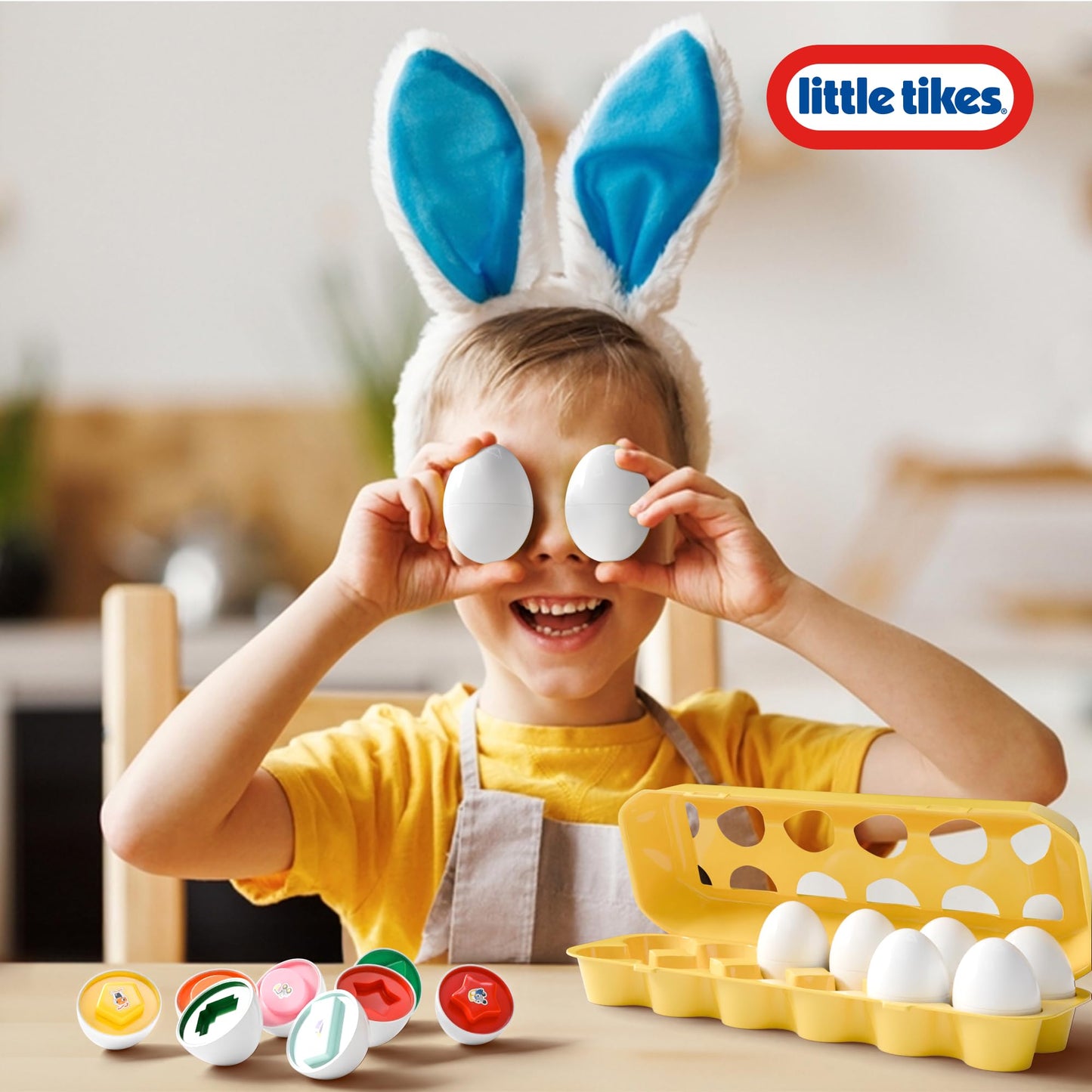 Lollipop Little Tikes Matching Egg Toy, Matching Egg 12pcs, Shape and Color Learning, Educational Puzzle Toy for Kids, Sensory M