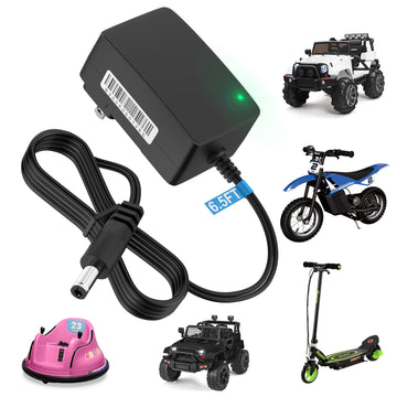 12V Battery Charger For Ride On Car Toys, 12 Volt Kids Universal Charger For Mercedes Bmw I8 Electric Toy Car, Jeep, Lamborghini