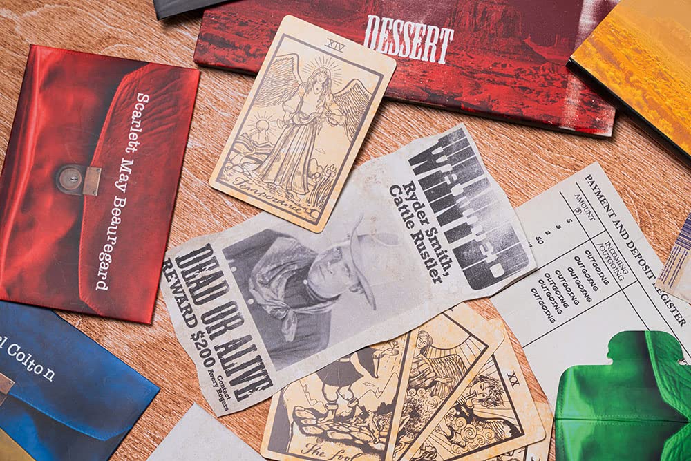 Professor PUZZLE Murder Mystery Game - Fully Scripted Saloon Theme, One Size, Yellow, Model PROMM7930, Paper Material