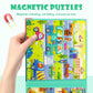 Magnetic Puzzles For Kids Ages 3-5, 3 In 1 Traffic Vehicles Toddlers Magnet Jigsaw Puzzle Book, Kids Travel Road Trip Puzzle Toys For Boys And Girls Ages 4-8 (Traffic)