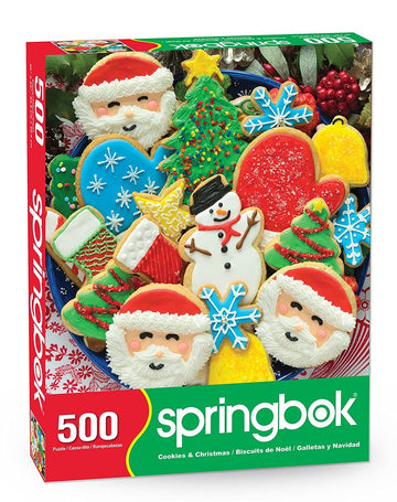 Springbok Cookies And Christmas 500 Piece Jigsaw Puzzle - Colorful Holiday Puzzle That Will Make Your Mouth Water