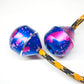 Begleri Fidget Beads - Worry Fidget Beads Spin & Bump - Made Of Aluminum Alloy - Creates A Bit Of Magic For You (Ufo-Purple&Blue)