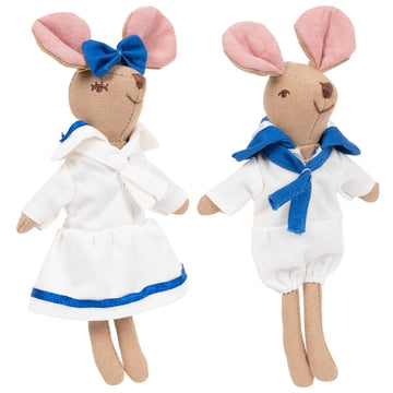 LEVLOVS Valentines Day Gift Perfect Match Mouse in a Box and Friends Toy Baby Registry Gift Sailors Plush Toy