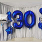 40 Inch Navy Blue 30 Number Balloons Giant Jumbo Huge 30 Foil Mylar Helium Number Digital Balloons Dark Blue Birthday Mylar Digi