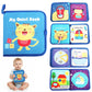 SNOWIE SOFT Cat Busy Binder Book for Toddlers 13, Montessori Toys for 1 Year Old Boy, Educational Quiet Activity Book with Know