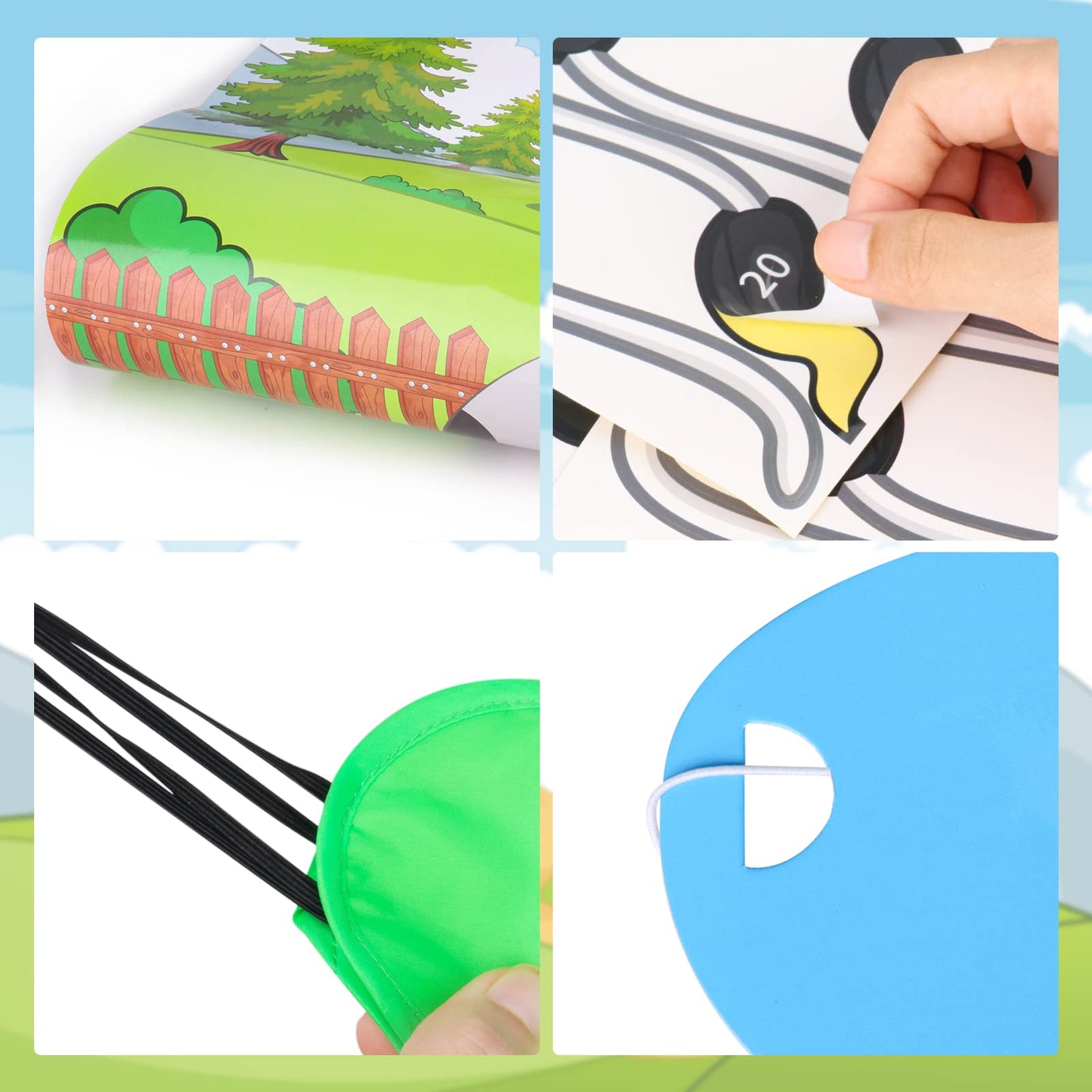Waenerec Pin The Tail On The Cow, Cow Games With 28 Pcs Cow Tails For Kids Farm Birthday Party Supplies Cow Themed Party Favors Decorations