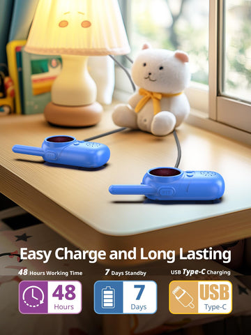 Inspireyes Walkies Talkies For Kids, 3 4 5 Year Old Girl Gifts, 2 Pack Birthday Gifts For 3 4 5 6-8 Year Old Boys, Toddler Toys