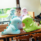 Vhyhcy Cute Dinosaur Plush Toys, Fat Dinosaur Stuffed Animals Toys Dolls, Soft Plush Stuffed Animal Dino Plushie, Birthday Gifts For Kids Girl Boys Green 12 Inch