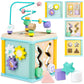 Wooden Activity Cube Montessori Toys For 1 2 3 Year Old Baby Toys 12 Months Toddlers 1-3 Birthday Gift Boys Girls Sensory Interactive Learning Toys