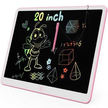 KOKODI LCD Writing Tablet, 20 Inch Colorful Toddler Doodle Board Drawing Tablet, Erasable Reusable Electronic Drawing Pads, Educ