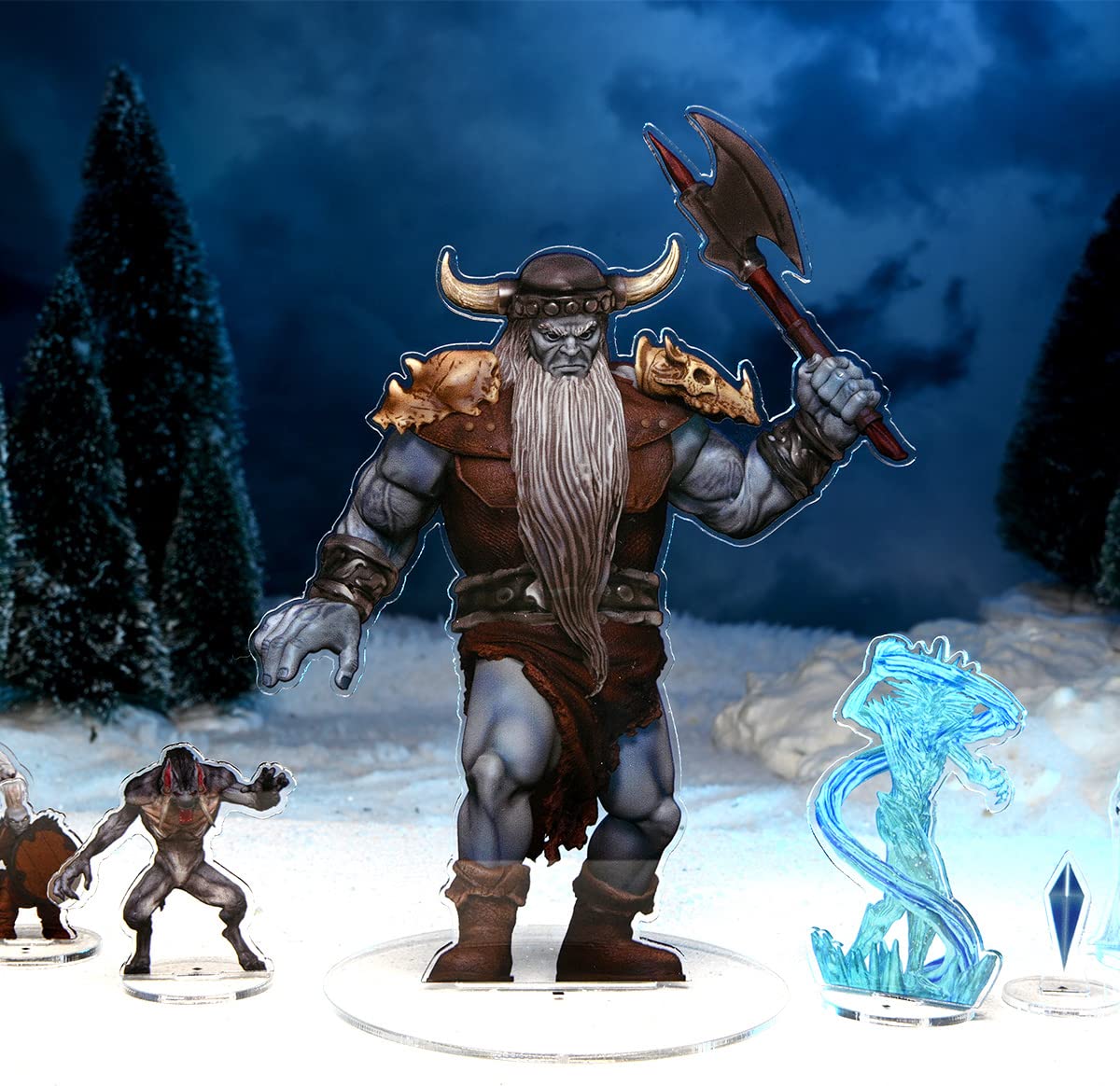 Wizkids D&D Idols Of The Realms: Icewind Dale Rime Of The Frostmaiden - Frost Giant - 2D Set