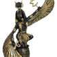 Ebros Gift Egyptian Goddess Of Motherhood And Magic Mother Isis Ra Holding Ankh With Open Wings Decorative Statue 9' H Gods And Goddesses Of Egypt Figurine