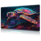 MTG Playmat Game Play Mat for MTG TCG 24 x 14 inches Cards Game Playmats Trading Card Game Stitched Play Mats Commander Deck Gaming Desk Mat Card Gameplay Mats-Colored Turtle