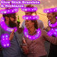Kannove Glow Party Favors Supplies For Kids, 12 Pcs Purple Light Up Glow Sticks Necklaces Bracelets Accessories For Toddlers, Gl