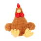 Apricot Lamb Plush Ginger Rooster Stuffed Animal, 10-Inch Soft Cuddly Toy, Apricot Color, Perfect for Kids