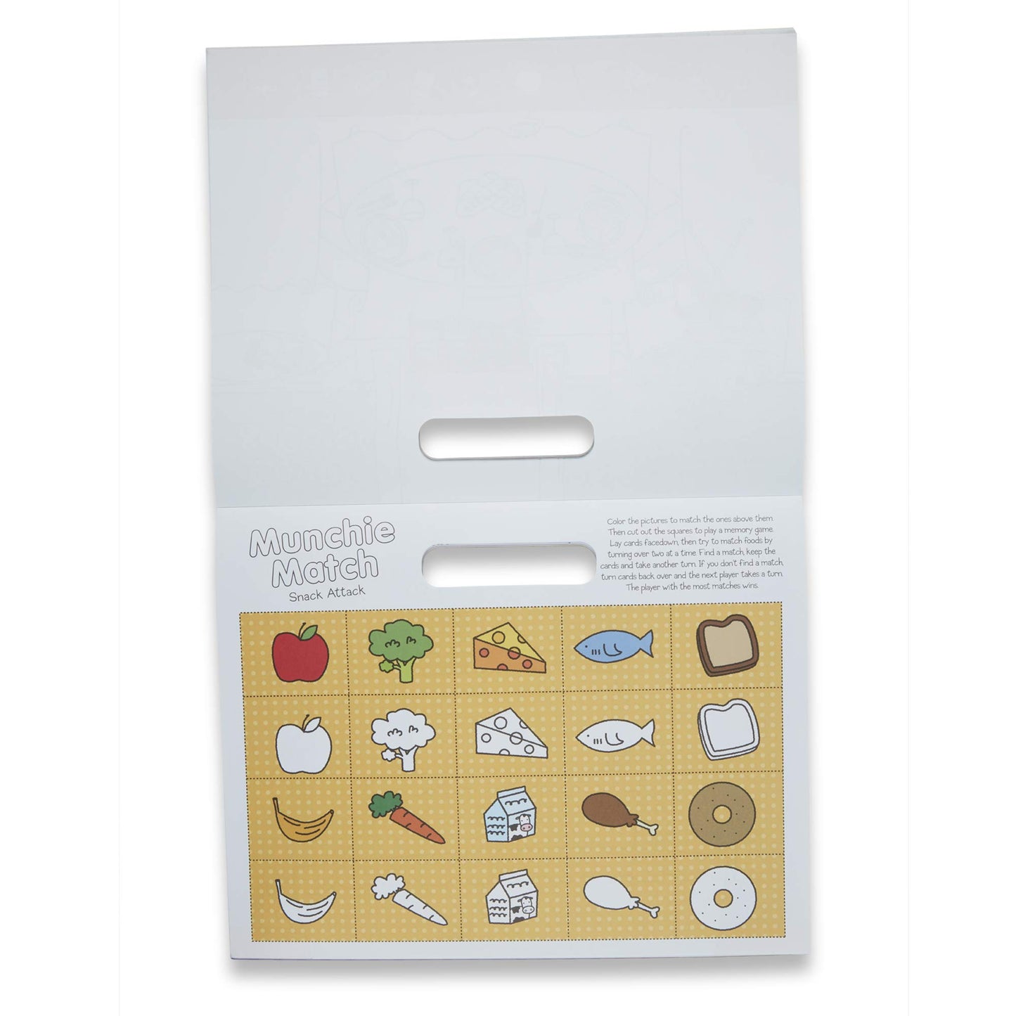 Melissa & Doug Playmats Food Fun Take-Along Paper Coloring And Learning Activity Pads (24 Pages)