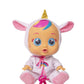 Cry Babies Dreamy The Unicorn 12” Baby Doll | Shimmery Removable Rainbow Pajamas For Girls And Kids 18 Months And Up , Pink