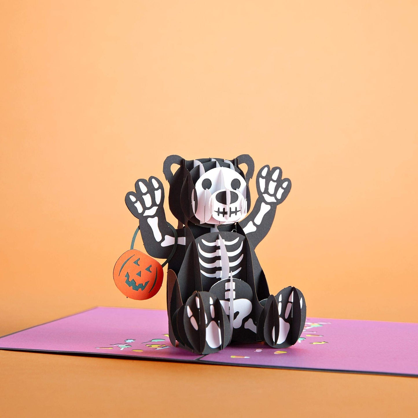 Lovepop Halloween Bear Pop Up Card - 3D Card, Halloween Cards, Pop Up Halloween Card, Bear Greeting Card, Halloween Card for Kid