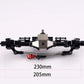 RZXYL Aluminum Front / Rear Portal Axles Set for 1/10 Axial SCX10 II 90046 90047 RC Crawler Car (Black)