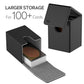 Mixpoet Deck Box Compatible With Mtg Cards, Trading Card Case With 2 Dividers Per Holder, Large Size For 100+ Cards (Marvelous-Black)