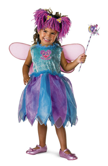 Disguise Baby Girl'S Sesame Street Abby Cadabby Deluxe Costume, Blue/Purple, 12-18 Months