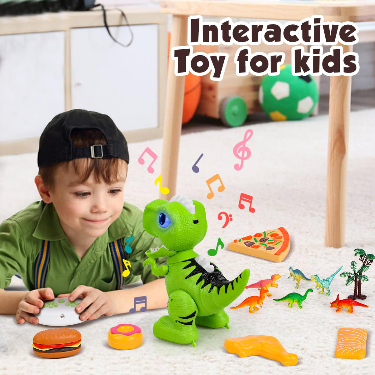 Dino-Motion Features RC Smart Dinosaur Robot - Interactive & Fun Learning