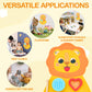 Monlurd Wooden Lion Sensory Wall Toy, Busy Board For Toddlers, Montessori Sensory Wall Panel For Kids, Ideal For Classroom, Play