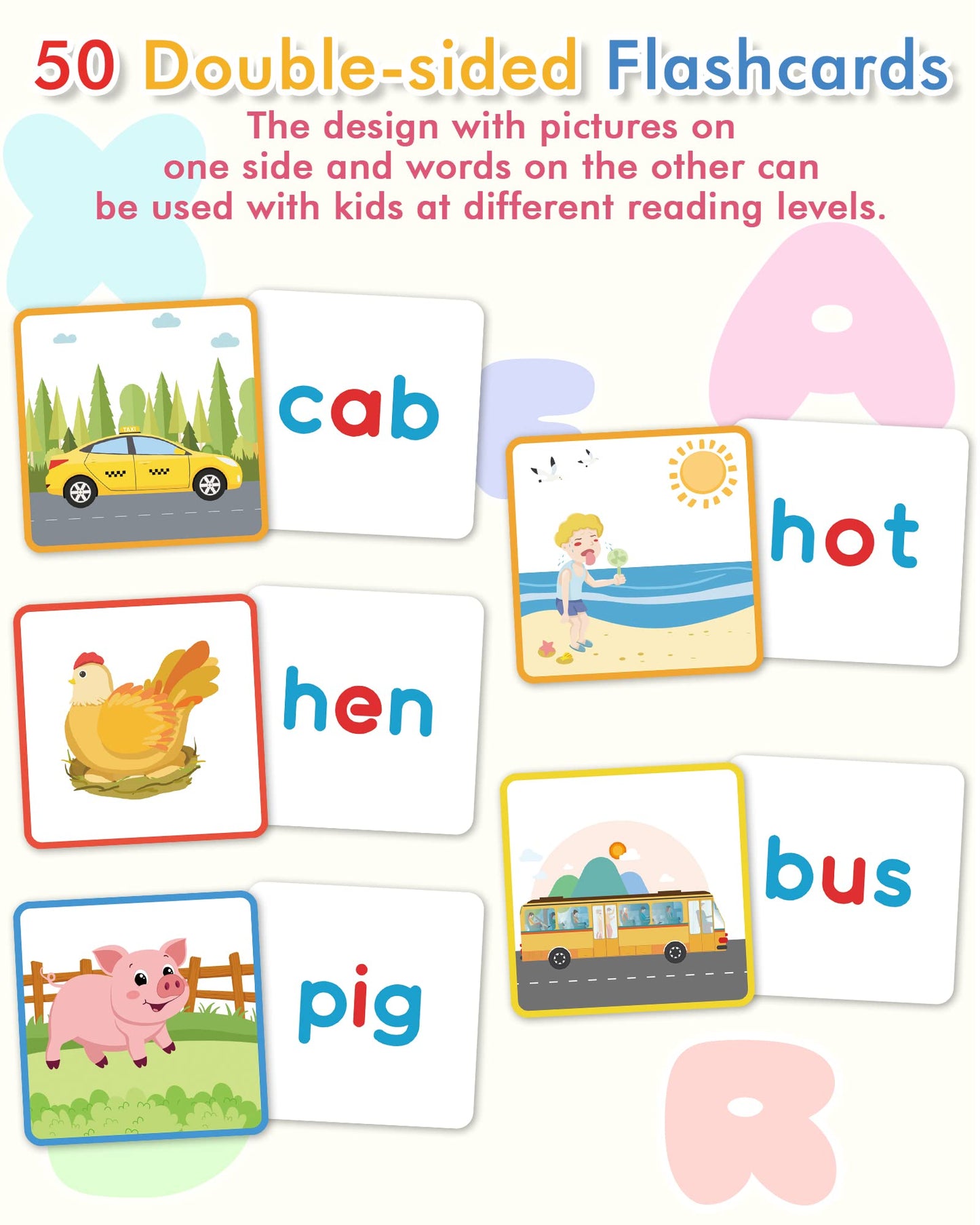 Gojmzo Wooden Cvc Word Spelling Games, Preschool Kindergarten Learning Activities, Montessori Educational Toys Gifts For 3 4 5 6