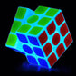 Fluorescent Speed Cube 3X3X3 Glow In Dark Luminous Speed Cube 3 By 3 Magic Cube Puzzle Toy Brain Teasers Iq Puzzles Game Toys Fo