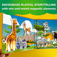 Quokka Travel Magnetic Puzzles For Toddlers 1-3 - 20+Pcs Fun Travel Game Toy For Kids Ages 3-5 - Strong Magnets For Car Activiti