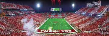 Masterpieces Ncaa Oklahoma Sooners, Stadium Panoramic Jigsaw Puzzle, Gaylord Family, 1000 Pieces