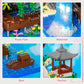 Peach Blossom Pond Building Set  3320 Pcs Architecture Building Blocks with Light Cherry Blossom Tree Building Set Tree House Building Kit for mature-themed Teens Ages 14+