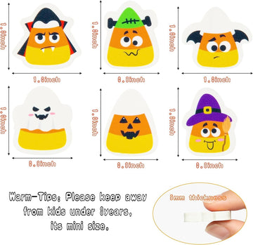 Haooryx 60PCS Halloween Candy Corn Shaped Mini Eraser for Kids Bulk, Novelty Corn Pencil Erasers 3D Desk Puzzle Erasers Pet for