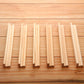 Gejoy 16 Pcs Wooden Tile Holders Letter Tray Racks Replacement Racks Word Tray for Crafts and Game Stands School Students