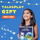Wishouse Walkie Talkies for Kids, Rechargeable 6000mAh, Long Range, 2 Pack, Pink Blue, Ideal Birthday Gift for Ages 4-8
