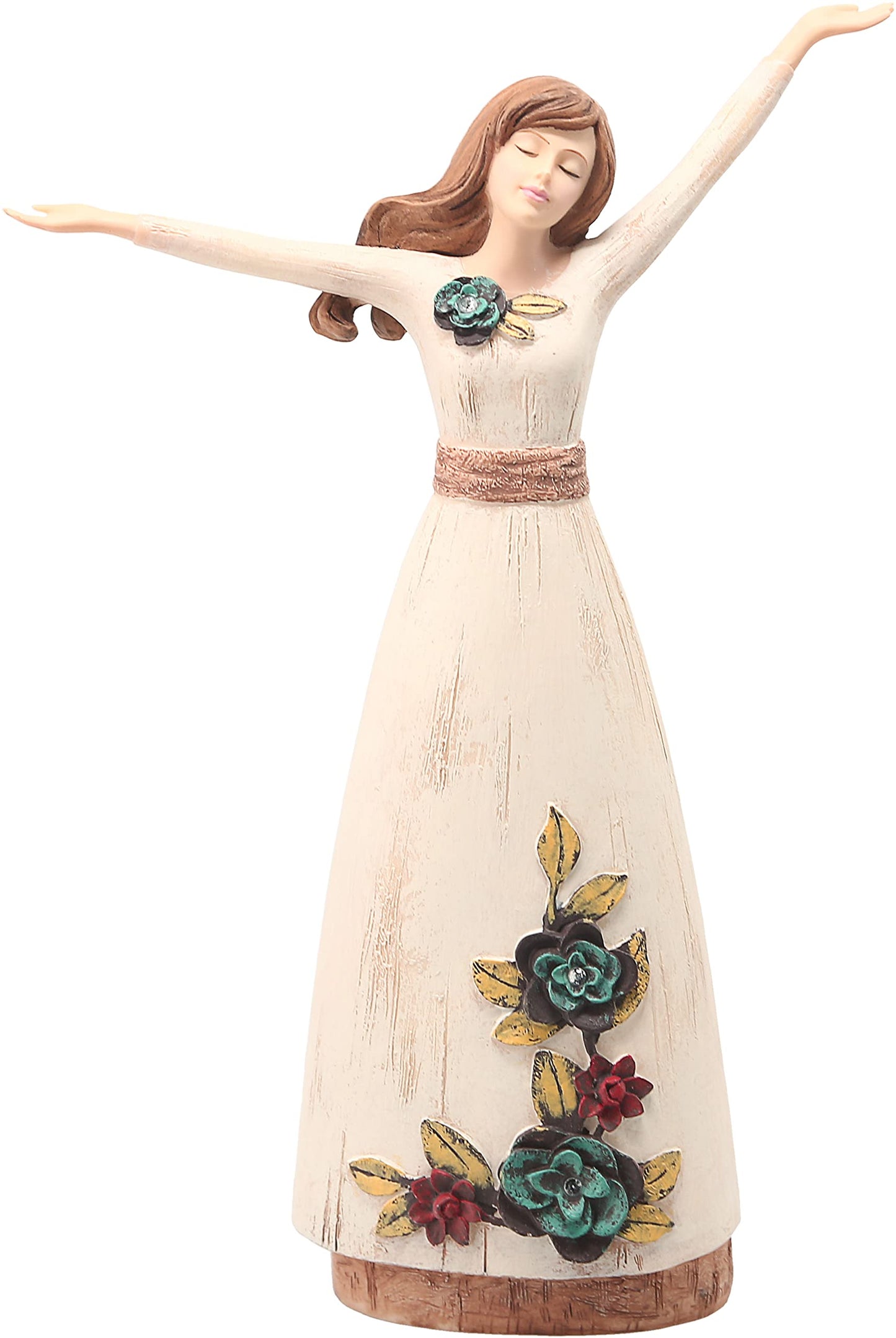 Pavilion Gift Company Simple Spirits 41007 Figurine  7-1/2-Inch  White green tan