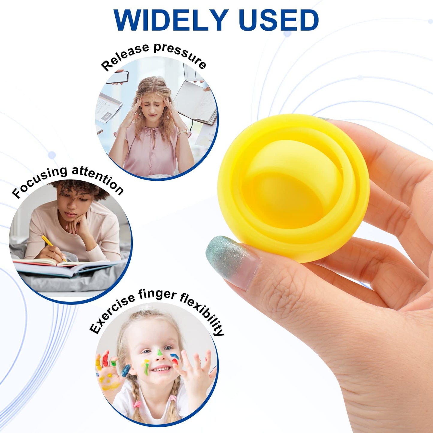 Yrissmiss Fidget Toys for Kids, Finger Sensory Toys, Gifts for Boys Girls Teens Adults Easter Basket Stuffers, ADHD Autism Stres