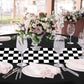 Oudain Cars Birthday Party Supplies Racing Party Decorations Round Racing Tablecloth Checkered Flag Table Covers Road Plastic Ta