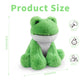 Plush Frog Sitting Toys Stuffed Animal  Realistic Animal Characters Stuffed Filled in Limbs 8.5 Inch Soft Huggable Gifts for Kids with Stuffed Animals Birthday Gift for Girls Boys