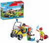 Playmobil Rescue Cart - Model 71204, Red Plastic Emergency Vehicle for Kids