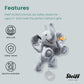 Steiff Ellie Elephant Musical Pull Toy 10 Inch Light Grey, Peaceful Lullaby, Plush Elefant, Cuddly Soft Plush, Machine Washable