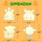 VENUSFIT Halloween Party Favors - 12 PCS Monster Wooden Painting Kit with Googly Eyes - Halloween Party Favors Non Candy Trick o
