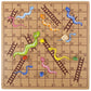 The Dreidel Company Classic Wooden Board Games, Great For Prizes, 10'' (10'' Wooden Snakes & Ladders)